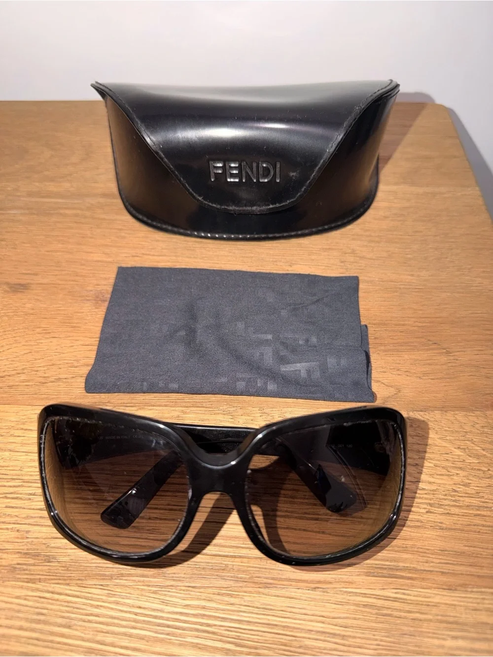 Fendi Women's Black Gradient Oversized Sunglasses